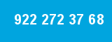 922 272 37 68 922 272 37 68